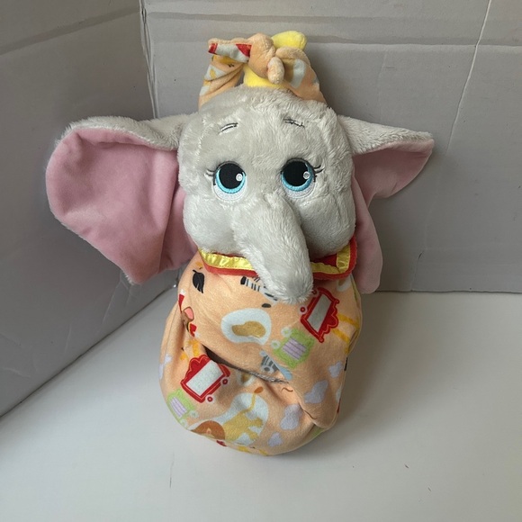 Disney Babies Dumbo Elephant Plush with Pouch Blanket - Picture 1 of 7